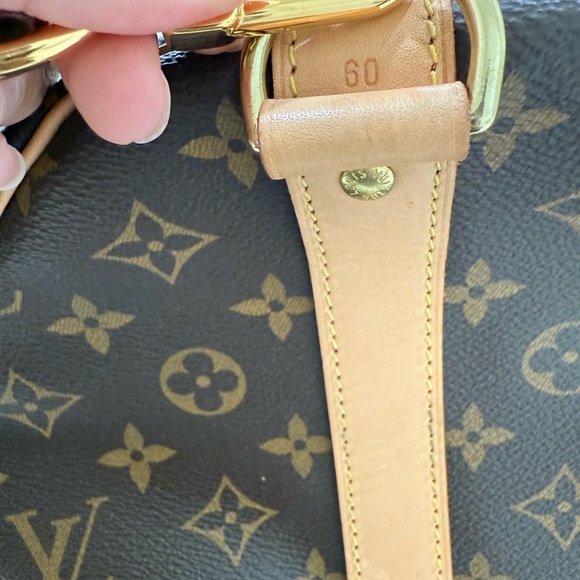AUTHENTIC Louis Vuitton Keepall 60 Bandoulière Monogram Canvas - Picture 10 of 12